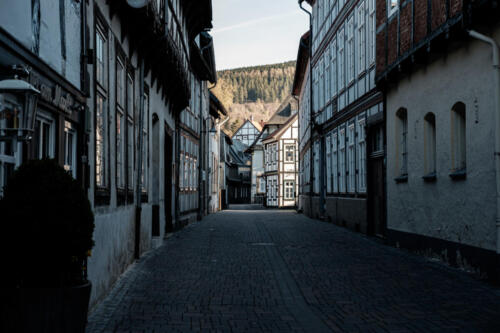 Blick durch eine Gasse